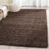 SAFAVIEH Laguna Shag Collection Area Rug – 8′ x 10′, Sand, Solid Design, Non-Shedding & Easy Care, 2-inch Thick Ideal for High Traffic Areas in Living Room, Bedroom (SGL303C)(Brown)