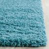 SAFAVIEH Laguna Shag Collection Area Rug – 8′ x 10′, Sand, Solid Design, Non-Shedding & Easy Care, 2-inch Thick Ideal for High Traffic Areas in Living Room, Bedroom (SGL303C)(Turquoise)