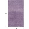 SAFAVIEH Laguna Shag Collection Area Rug – 8′ x 10′, Sand, Solid Design, Non-Shedding & Easy Care, 2-inch Thick Ideal for High Traffic Areas in Living Room, Bedroom (SGL303C)(Lilac)