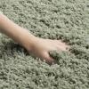 SAFAVIEH Laguna Shag Collection Area Rug – 8′ x 10′, Sand, Solid Design, Non-Shedding & Easy Care, 2-inch Thick Ideal for High Traffic Areas in Living Room, Bedroom (SGL303C)(Light Sage)