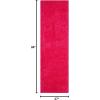 SAFAVIEH Laguna Shag Collection Area Rug – 8′ x 10′, Sand, Solid Design, Non-Shedding & Easy Care, 2-inch Thick Ideal for High Traffic Areas in Living Room, Bedroom (SGL303C)(Fuchsia)