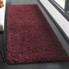 SAFAVIEH Laguna Shag Collection Area Rug – 8′ x 10′, Sand, Solid Design, Non-Shedding & Easy Care, 2-inch Thick Ideal for High Traffic Areas in Living Room, Bedroom (SGL303C)(Maroon)