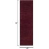 SAFAVIEH Laguna Shag Collection Area Rug – 8′ x 10′, Sand, Solid Design, Non-Shedding & Easy Care, 2-inch Thick Ideal for High Traffic Areas in Living Room, Bedroom (SGL303C)(Maroon)