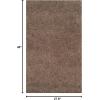 SAFAVIEH Laguna Shag Collection Area Rug – 8′ x 10′, Sand, Solid Design, Non-Shedding & Easy Care, 2-inch Thick Ideal for High Traffic Areas in Living Room, Bedroom (SGL303C)(Taupe)