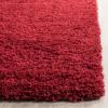 SAFAVIEH Laguna Shag Collection Area Rug – 8′ x 10′, Sand, Solid Design, Non-Shedding & Easy Care, 2-inch Thick Ideal for High Traffic Areas in Living Room, Bedroom (SGL303C)(Red)