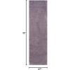 SAFAVIEH Laguna Shag Collection Area Rug – 8′ x 10′, Sand, Solid Design, Non-Shedding & Easy Care, 2-inch Thick Ideal for High Traffic Areas in Living Room, Bedroom (SGL303C)(Purple)