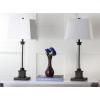 SAFAVIEH Lighting Collection Davis Modern Farmhouse Black 31-inch Bedroom Living Room Home Office Desk Nightstand Table Lamp Set of 2 (LED Bulbs Included)
