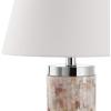 SAFAVIEH Lighting Collection Diana Nautical Coastal Beach House Ivory Shell 22-inch Bedroom Living Room Home Office Desk Nightstand Table Lamp Set of 2 (LED Bulbs Included)