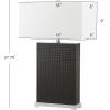 SAFAVIEH Lighting Collection Joyce Modern Art Deco Grey Faux Woven Leather Rectangle Shade 28-inch Bedroom Living Room Home Office Desk Nightstand Table Lamp Set of 2 (LED Bulbs Included)(Grey Woven – Set of 2)