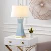 SAFAVIEH Lighting Collection Onder Grey/Gold 27-inch Table Lamp Set of 2(Robins Egg Blue – Set of 2)