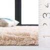 SAFAVIEH Rainbow Shag Collection Area Rug – 8′ x 10′, Grey, Slip Resistant, Non-Shedding & Easy Care, 1.6-inch Thick, Ideal for Living Room, Bedroom, Home Office, Dining Space (RBO101F-8)(Beige)