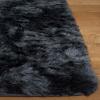 SAFAVIEH Rainbow Shag Collection Area Rug – 8′ x 10′, Light Beige, Slip Resistant, Non-Shedding & Easy Care, 1.6-inch Thick, Ideal for Living Room, Bedroom, Home Office, Dining Space (RBO100A-8)(Dark Grey)