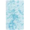 SAFAVIEH Rainbow Shag Collection Area Rug – 8′ x 10′, Light Beige, Slip Resistant, Non-Shedding & Easy Care, 1.6-inch Thick, Ideal for Living Room, Bedroom, Home Office, Dining Space (RBO100A-8)(Aqua)