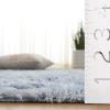 SAFAVIEH Rainbow Shag Collection Area Rug – 8′ x 10′, Light Beige, Slip Resistant, Non-Shedding & Easy Care, 1.6-inch Thick, Ideal for Living Room, Bedroom, Home Office, Dining Space (RBO100A-8)(Light Grey)