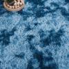 SAFAVIEH Rainbow Shag Collection Area Rug – 8′ x 10′, Light Beige, Slip Resistant, Non-Shedding & Easy Care, 1.6-inch Thick, Ideal for Living Room, Bedroom, Home Office, Dining Space (RBO100A-8)(Blue)