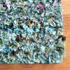 SAFAVIEH Rio Shag Collection Area Rug – 5′ x 8′, Green & Multi, Handmade Decorative, 3.5-inch Thick Ideal for High Traffic Areas in Living Room, Bedroom (SG951A)(Blue/Multi)