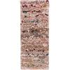 SAFAVIEH Rio Shag Collection Area Rug – 5′ x 8′, Green & Multi, Handmade Decorative, 3.5-inch Thick Ideal for High Traffic Areas in Living Room, Bedroom (SG951A)(Blush)