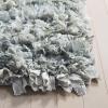 SAFAVIEH Rio Shag Collection Area Rug – 5′ x 8′, Green & Multi, Handmade Decorative, 3.5-inch Thick Ideal for High Traffic Areas in Living Room, Bedroom (SG951A)(Light Green)