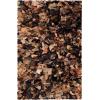 SAFAVIEH Rio Shag Collection Area Rug – 5′ x 8′, Green & Multi, Handmade Decorative, 3.5-inch Thick Ideal for High Traffic Areas in Living Room, Bedroom (SG951A)(Brown/Multi)