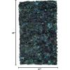 SAFAVIEH Rio Shag Collection Area Rug – 5′ x 8′, Green & Multi, Handmade Decorative, 3.5-inch Thick Ideal for High Traffic Areas in Living Room, Bedroom (SG951A)(Green/Multi)