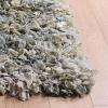 SAFAVIEH Rio Shag Collection Area Rug – 5′ x 8′, Green & Multi, Handmade Decorative, 3.5-inch Thick Ideal for High Traffic Areas in Living Room, Bedroom (SG951A)(Light Blue)