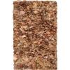 SAFAVIEH Rio Shag Collection Area Rug – 5′ x 8′, Green & Multi, Handmade Decorative, 3.5-inch Thick Ideal for High Traffic Areas in Living Room, Bedroom (SG951A)(Natural/Multi)