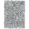 SAFAVIEH Rio Shag Collection Area Rug – 5′ x 8′, Green & Multi, Handmade Decorative, 3.5-inch Thick Ideal for High Traffic Areas in Living Room, Bedroom (SG951A)(Light Blue)