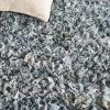 SAFAVIEH Rio Shag Collection Area Rug – 5′ x 8′, Green & Multi, Handmade Decorative, 3.5-inch Thick Ideal for High Traffic Areas in Living Room, Bedroom (SG951A)(Light Grey)