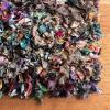 SAFAVIEH Rio Shag Collection Area Rug – 5′ x 8′, Green & Multi, Handmade Decorative, 3.5-inch Thick Ideal for High Traffic Areas in Living Room, Bedroom (SG951A)(Grey/Multi)