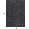 SAFAVIEH Venus Shag Collection Area Rug – 5’3″ x 7’6″, Green, Non-Shedding & Easy Care, 1.8-inch Thick Ideal for High Traffic Areas in Living Room, Bedroom (VNS520Y)(Dark Grey)