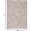 SAFAVIEH Venus Shag Collection Area Rug – 5’3″ x 7’6″, Green, Non-Shedding & Easy Care, 1.8-inch Thick Ideal for High Traffic Areas in Living Room, Bedroom (VNS520Y)(Taupe)