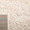 SAFAVIEH Venus Shag Collection Area Rug – 5’3″ x 7’6″, Green, Non-Shedding & Easy Care, 1.8-inch Thick Ideal for High Traffic Areas in Living Room, Bedroom (VNS520Y)(Ivory)