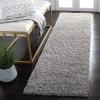 SAFAVIEH Venus Shag Collection Area Rug – 5’3″ x 7’6″, Green, Non-Shedding & Easy Care, 1.8-inch Thick Ideal for High Traffic Areas in Living Room, Bedroom (VNS520Y)(Grey)