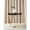 Safavieh Couture Collection Danna Black Metal End Table(Gold / Black)