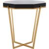 Safavieh Couture Collection Danna Black Metal End Table(Gold / Black)