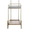 Safavieh Home Collection Harper 2-tier Natural Wheels Bar Cart