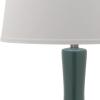 Safavieh Lighting Collection Blanche Gourd Teal and White Table Lamp, Set of 2(Teal – Set of 2)