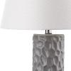Safavieh Lighting Collection Dixon Navy White and Navy Base Table Lamp, Set of 2(Grey – Set of 2)