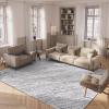 SAFAVIEH 8×10 Area Rug – Glory Shag Collection – Large – Ivory & Grey, Handmade, Plush Thick Pile, Ideal for Living Room, Bedroom, Dining Space (GRS102F)(Ivory/Grey)