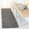 SAFAVIEH Area Rug 8×10 – August Shag Collection – Large – Beige, Solid Pattern, Non-Shedding & Easy Cleaning, Plush Thick Pile, Ideal for Living Room, Bedroom, Dining Space (AUG200D)(Grey)