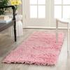 SAFAVIEH Classic Shag Collection Area Rug – 5′ x 8′, Lime, Handmade, 1.75-inch Thick Ideal for High Traffic Areas in Living Room, Bedroom (SG240B)(Pink)