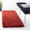 SAFAVIEH Classic Shag Collection Area Rug – 5′ x 8′, Lime, Handmade, 1.75-inch Thick Ideal for High Traffic Areas in Living Room, Bedroom (SG240B)(Rust)