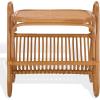 SAFAVIEH Couture Collection – Bayard Natural Rattan Accent Table, Side Table with Magazine Holder, Tropical Coastal Design, Fully Assembled (CWK3017A)(Natural)