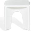 SAFAVIEH Couture Collection – Mayelin White Concrete Accent Table, Modern Sculptural Side Table, High Gloss Finish, Fully Assembled (SFV2624A)(White)
