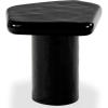 SAFAVIEH Couture Collection – Rhianna White Concrete Accent Table, Sculptural Side Table, Modern Design (SFV2608A)(Black)