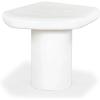 SAFAVIEH Couture Collection – Rhianna White Concrete Accent Table, Sculptural Side Table, Modern Design (SFV2608A)(White)