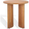 SAFAVIEH Couture Collection Audriella Natural Brown Round Top Accent Table(Natural)