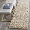 SAFAVIEH Florida Shag Collection Area Rug – 5’3″ x 7’6″, Grey & Beige, Damask Design, Non-Shedding & Easy Care, 1.2-inch Thick Ideal for High Traffic Areas in Living Room, Bedroom (SG462-8013)(Cream/Beige)