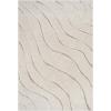SAFAVIEH Florida Shag Collection Area Rug – 8’6″ x 12′, Dark Blue & Cream, Non-Shedding & Easy Care, 1.2-inch Thick Ideal for High Traffic Areas in Living Room, Bedroom (SG472-6511)(Cream/Beige)