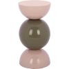 SAFAVIEH Home Collection – Michio Sculptural Accent Table in Beige & Green Finish, Modern Geometric Side Table, Fully Assembled (ACC3238A)(Beige/Green)